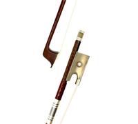 Beginner Violin Bows 4/4 Violin Bow Black Carbon Fiber Violin Bow French Horn Bow(Snake wood white horn)