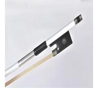 Beginner Violin Bows 4/4 Violin Bow Colored Fiber Professional Player Beginner(White)