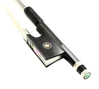 Beginner Violin Bows Black Carbon Fiber 4/4 3/4 1/2 1/4 1/8 Size Violin Bow Ebony Frog White Violin Bow Hair Violin Parts(1/8)