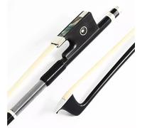 Beginner Violin Bows Black carbon fiber violin bow carbon fiber violin bow instrument accessories(4/4 blue silk white ponytail)