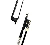 Beginner Violin Bows Black grid pattern carbon fiber violin bow instrument carbon 4/4 violin bow(4/4 white copper carving)