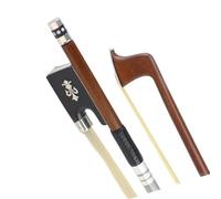 Beginner Violin Bows Brazilian green sandalwood violin bow professional performance-level violin bow 4/4 size natural horsetail violin accessories(1/2)