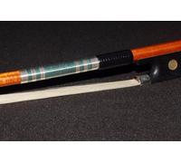 Beginner Violin Bows Brazilian Rosewood Violin Bow 4/4 3/4 1/2 1/4 Size Violin Round Bow(Small violin green winding line)