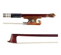 Beginner Violin Bows Brazilian Rosewood Violin Bow 4/4 Full Size Octagonal Bow White Horsehair Ebony Frog Shape Well Balanced Bow(005)