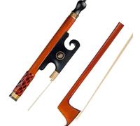 Beginner Violin Bows Brazilian Rosewood Violin Bow 4/4 Full Size Octagonal Bow White Horsehair Ebony Frog Shape Well Balanced Bow(003)