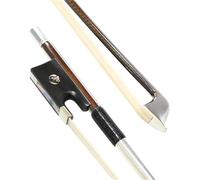 Beginner Violin Bows Carbon Fiber Violin Bow 4/4 Size Brazilian Red Wood Warm Sweet Sound(Bow and protector)