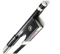 Beginner Violin Bows Carbon Fiber Violin Bow 5 Sizes 4/4 3/4 1/2 1/4 1/8 Black Horsehair Premium Player(4/4)