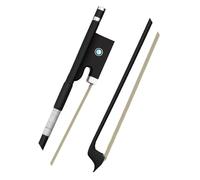 Beginner Violin Bows Carbon fiber violin bow colorful horsetail size 1/8(White)