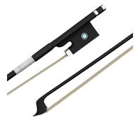 Beginner Violin Bows Carbon fiber violin bow full size colorful horsetail 4/4 3/4 1/2 1/4 1/8(White,1/8)