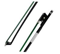 Beginner Violin Bows For 4/4 3/4 1/2 1/4 Violins Violin BowGreen Violin Carbon Fiber Violins Bow Fiddle Bows With Red Real Coloful Horsehair Ebony Frog(3-4)