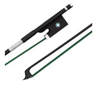Beginner Violin Bows Size 1/2 colorful horsetail Carbon fiber violin bow(Green)