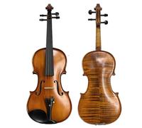 Beginner Violin Matte Pattern Violin Handmade 4/4 Wood Bow(1/2)