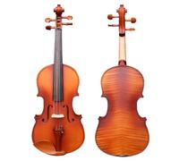 Beginner Violin Matte Solid Wood Violin Set Beginner Introduction Stringed Musical Instruments(1-2)