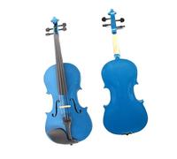 Beginner Violin Plywood Blue Violin Basswood Pressboard Full Size Beginner Instrument(1/2)