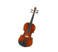 Beginner Violin Reddish Brown Solid Wood Violin Set Spruce Top Maple Back String Instrument 4/4
