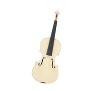 Beginner Violin Unfinished 4/4 Violin DIY Dry Flame Maple Back Spruce Top White Instrument(1)