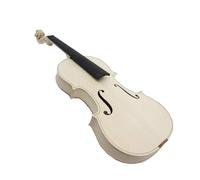 Beginner Violin Unfinished White 4/4 Violin Spruce Panel Handmade DIY Instrument(1,1/4)