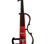Beginner Violins Ebony Wood Configuration Hand Painted Electronic Violin Suitable For Beginner Musicians(Red)