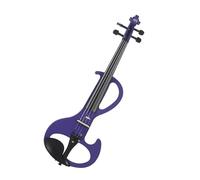 Beginner Violins This Professional 4/4 Electric Violin In Purple With A Case And Headphone Cable Is Perfect For Music Lovers.