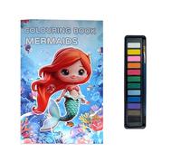 Beginner Watercolor Kit for 12 Colors Water Color Books Easy Nature Scenes Paint Set,Coloring Book,Creative Art Gift(Light Blue,2)