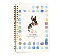 Beginner Watercolor Workbook, Watercolour Paint Workbooks Set with Paint Brush for Adults Teens, Easy Nature Scenes Watercolor Paint Set, Art Crafts Painting Supplies, Beginner Friendly Painting Kit
