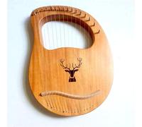 Beginners 16 Strings Mahogany Lyre Harp Portable for Beach Parties, Festival Performances Lyre Instrument Stringed Instrument