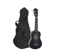 Beginner's 21-inch Ukulele Mini Guitar With Bag(Black)