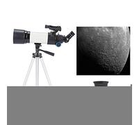 Beginners Astronomical Telescope, 80mm Children's Catadioptric Telescope KidsMonocular Portable ng Scope White Refractor