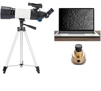 Beginners Astronomical Telescope, 80mm Children's Catadioptric Telescope Monocular Portable Spotting Scope White Refractor,D