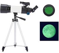 Beginners Astronomical Telescope, 80mm Children's Catadioptric Telescope Monocular Portable Spotting Scope White Refractor,D