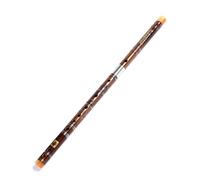 Beginners Bamboo Flute Beginner flute double plug two sections elementary performance level F tune national musical instrument original color(Transparent)