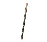 Beginners Bamboo Flute Beginners Playing Horizontal Two-section Flute Zero-based Entry-level National Musical Instrument(Green,F Key)