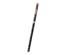 Beginners Bamboo Flute Beginners Playing Horizontal Two-section Flute Zero-based Entry-level National Musical Instrument(Black,F Key)