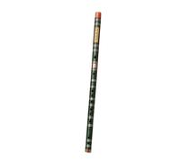 Beginners Bamboo Flute Beginners Playing Horizontal Two-section Green Flute Zero-based National Musical Instrument(G Key)