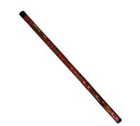 Beginners Bamboo Flute Bitter Flute Red Line Red Paint Beginner Flute Instrument Bangdi(E Key)
