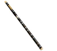 Beginners Bamboo Flute Black Bitter Flute Two-section Transverse Flute Beginner's Entry-level National Wind Instrument(G Key)