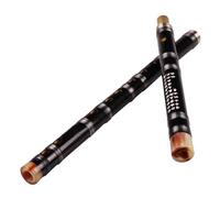 Beginners Bamboo Flute Black Single Output In White Copper Second Section First School Bitter Flute Horizontal Flute Tie Flute(C Key)