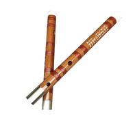 Beginners Bamboo Flute Double -connected White Copper Second Section Of The First Learning Flute Horizontal Flute Flute Tie The Flute(E Key)