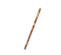 Beginners Bamboo Flute Flute Beginners Play Two-section White Copper Transverse Flute National Wind Instrument(Brown,E Key)