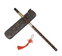 Beginners Bamboo Flute Flute Cloth Box C/D/E/F/G Tone Bitter Flute Dongxiao Beginners Playing Flute(F Key)
