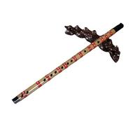 Beginners Bamboo Flute Purple String Flute National Instrument Flute Introductory Teaching Examination Flute(F Key)