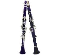 Beginners clarinet Purple Bb Clarinet B Key Beginner Clarinet For School Orchestra Adults With Hard Shell Kit Stand Gloves(Clarinet)