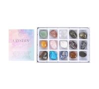 Beginner's Crystal Set with Crystal Healing Starter Kit, Chakra Balancing Tumblestones, Spiritual Crystal Gift, and Crystal Information Guide - The Complete Crystal Collection Gift Set