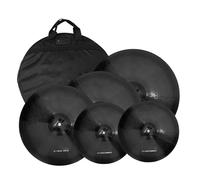 Beginners Cymbal Alloy Cymbals Drum Set 14 Hihats 16 Crash 18 Crashride 20inch Ride Plus And Bag 5 Pieces Impact Resistant(Type2 5 pcs)
