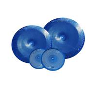 Beginners Cymbal Cymbal Pack Silent Blue 5 PCS 14 Hihats 16 Crash 18 Crashride 20 Inch Ride And Bag 6 Felts(Type1)