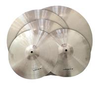 Beginners Cymbal Cymbal Set 14 Hi Hat 16/18 Crash 20 Inch Ride For Practice Percussion Instrument Accessories(Sliver)