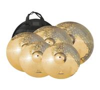 Beginners Cymbal Cymbal Set 14 Hi-Hat 16/18 Crash 20 Inch Ride For Practice Percussion Instrument Accessories(Gold)