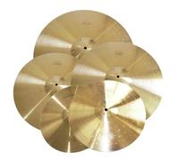 Beginners Cymbal Cymbal Set 14 Hi Hat 16/18 Crash 20 Inch Ride For Practice Percussion Instrument Accessories(M Gold)