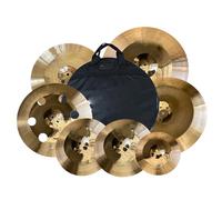 Beginners Cymbal Drum Cymbal Pack 14 Hihats 16/18 Crash 20 Inch Ride Bag 5PCS Percussion Instrument Wide Range Of Uses(Type3 7PCS)