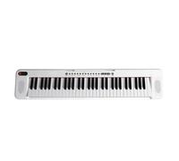 Beginners Electronic Keyboard 61-key Adult Multifunctional Beginner Electronic Keyboard With Microphone Piano Stickers Music Sheet And Piano Stand(White)